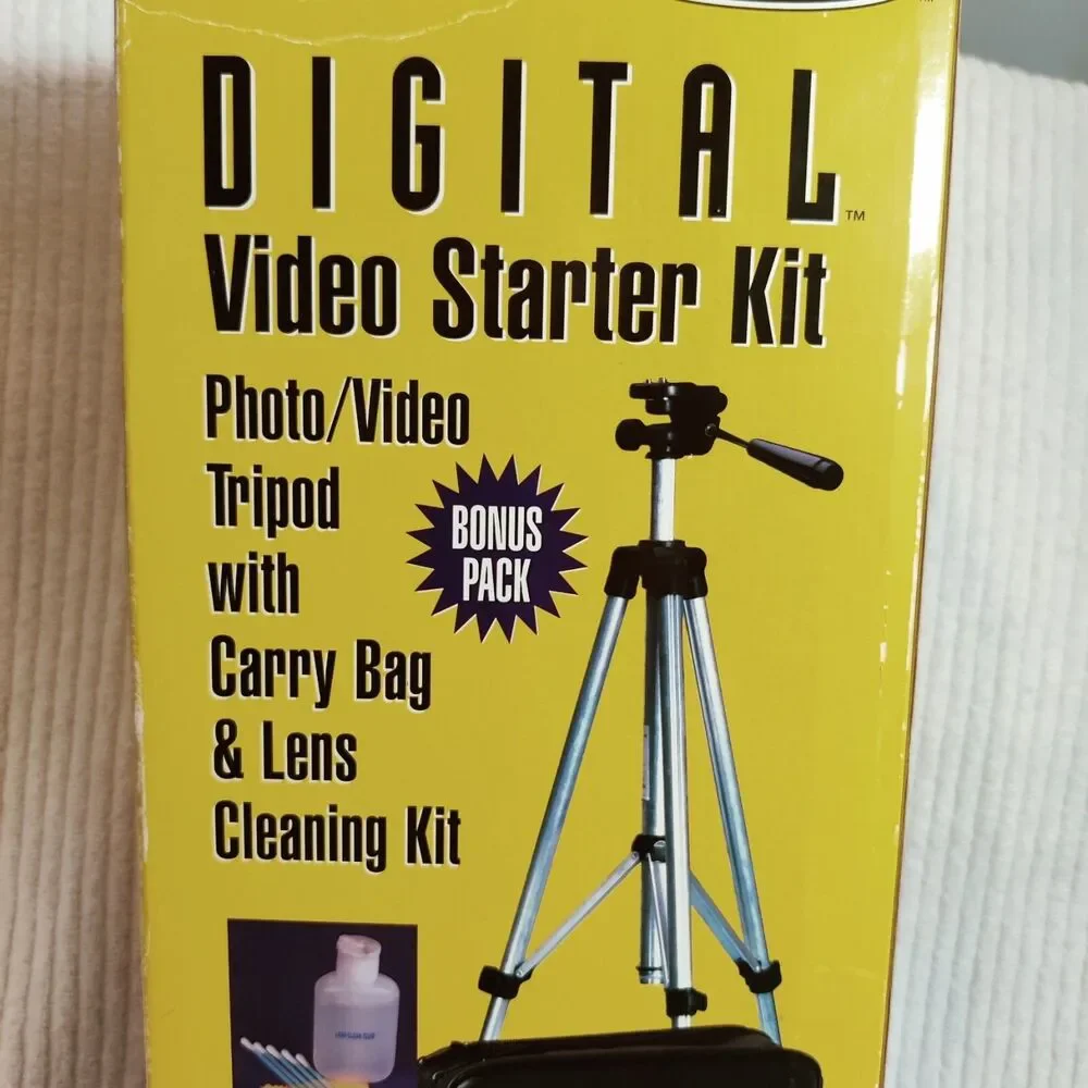 VIDEO/PHOTO TRIPOD & CAMERA Starter Kit Extends to 47